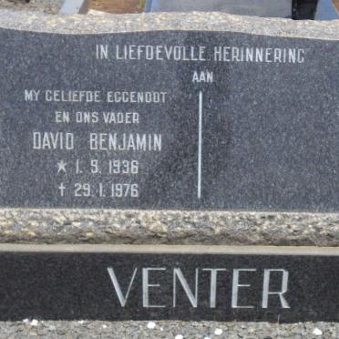 VENTER David Benjamin 1936-1976