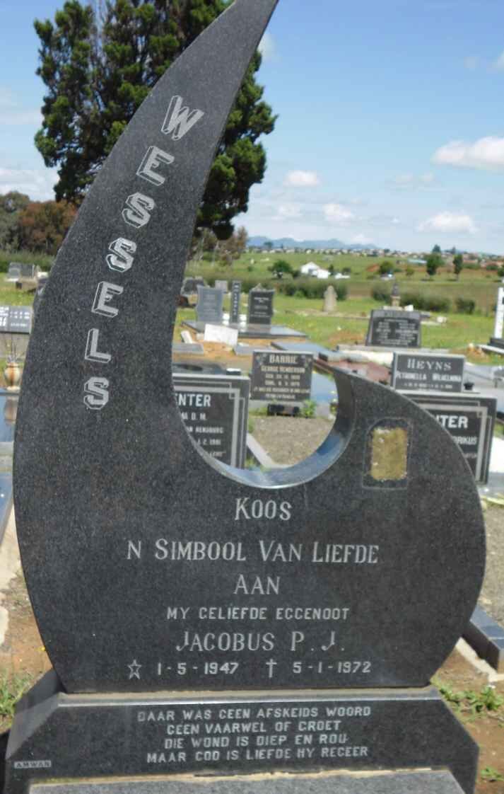 WESSELS Jacobus P.J. 1947-1972