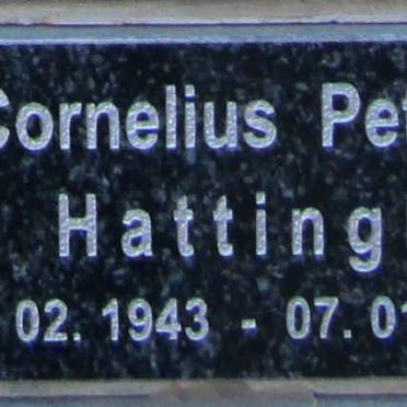 HATTINGH Cornelius Petrus 1943-2018