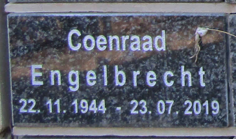 ENGELBRECHT Coenraad 1944-2019