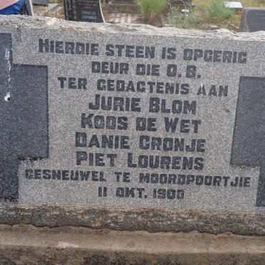 4. Gedenksteen Moordpoortjie 1900