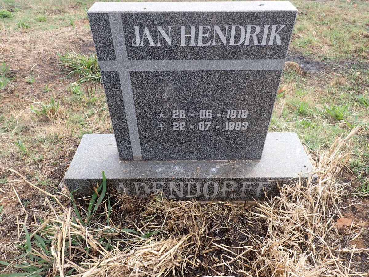 ADENDORFF Jan Hendrik 1919-1993