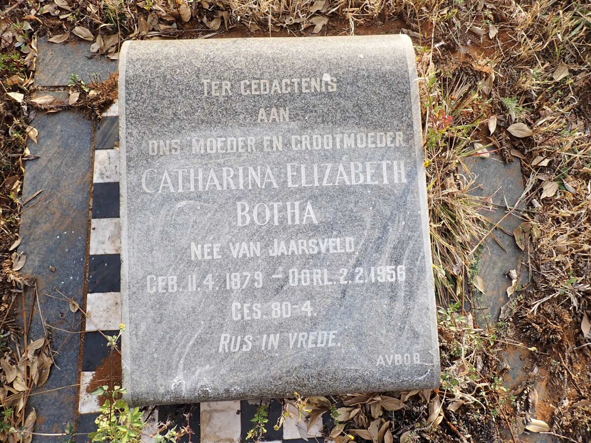 BOTHA Catharina Elizabeth nee VAN JAARSVELD 1879-1956