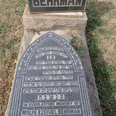 BEHRMAN Wolfe Ezekiel -1920