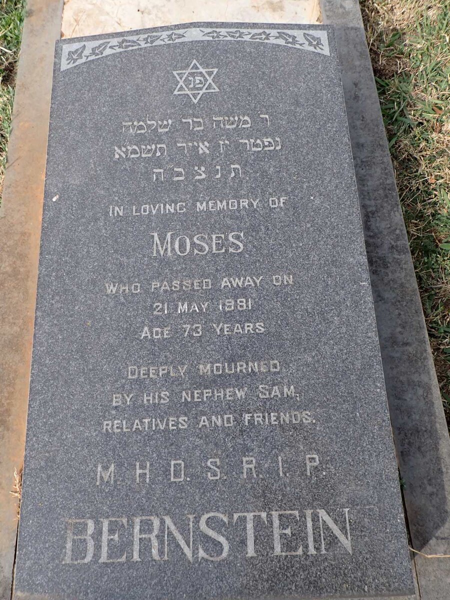BERNSTEIN Moses -1981