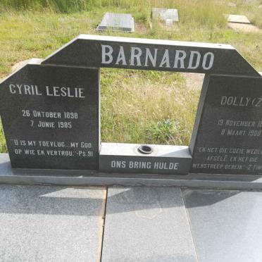 BARNARDO Cyril Leslie 1898-1985 &amp; Z.G.F. 1896-1988