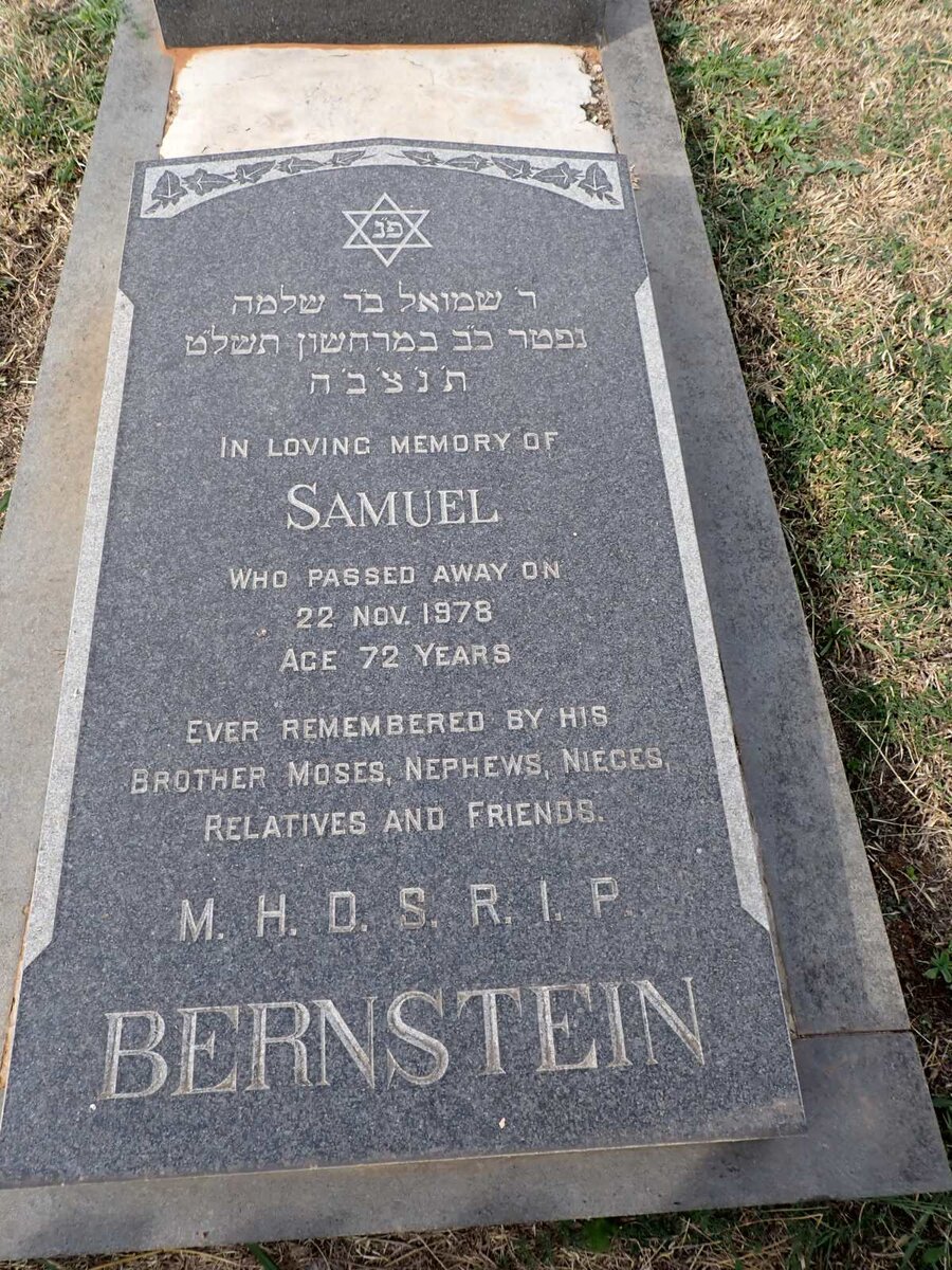 BERNSTEIN Samuel -1978