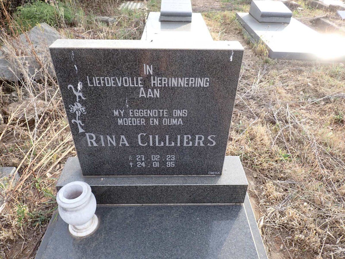 CILLIERS Rina 1923-1995