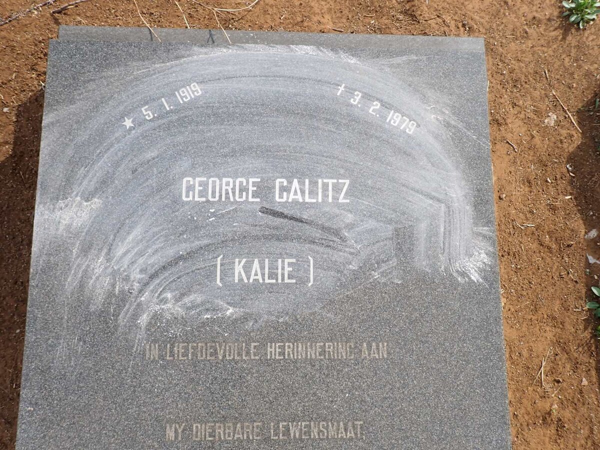 CALITZ George 1919-1979