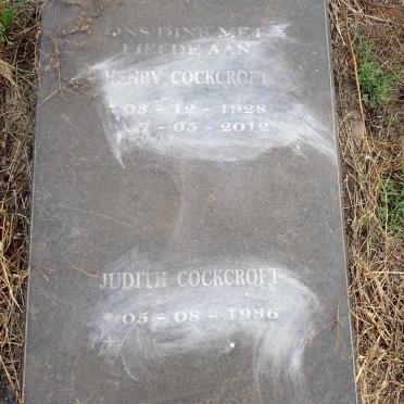 COCKCROFT Henry 1928-2012 & Judith 1936-