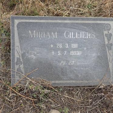 CILLIERS Miriam 1911-1993