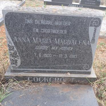 COCKCROFT Anna Maria Magdalena nee VAN ROOYEN 1900-1983