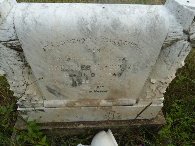 FOURIE Johannes F. 1844-1937