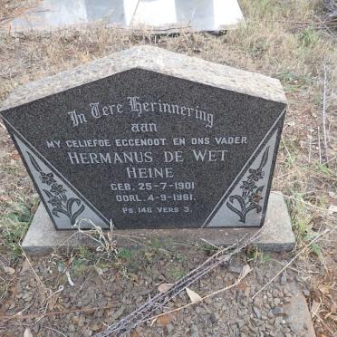 HEINE Hermanus De Wet 1901-1961
