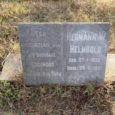 HELMBOLD Hermann W. 1858-1957