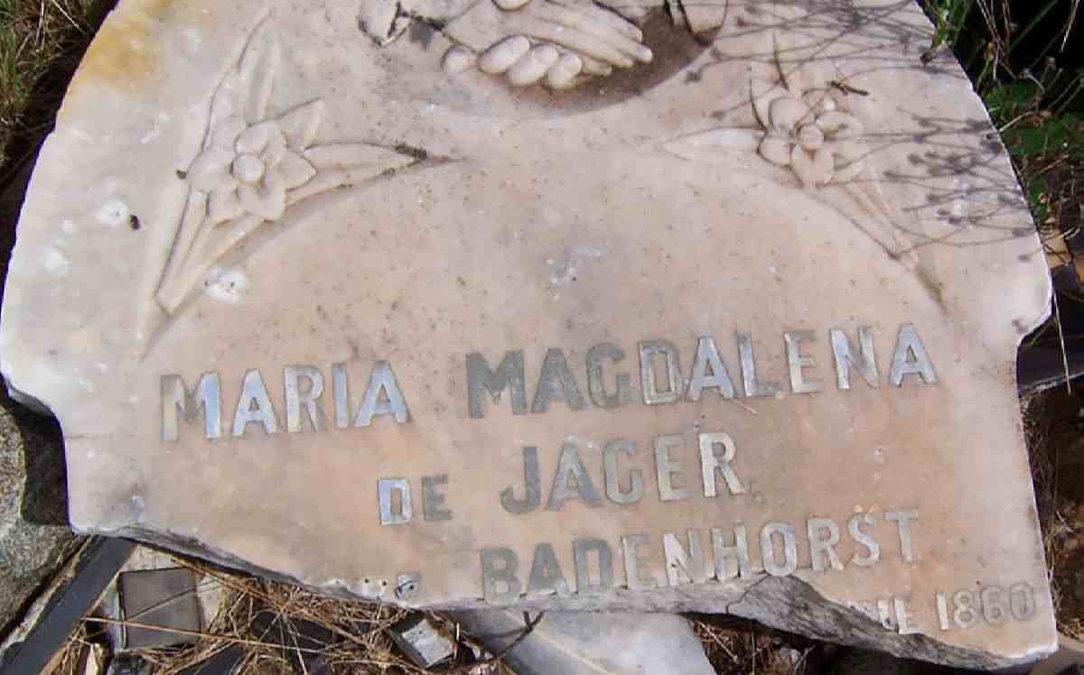 JAGER Maria Magdalena, de nee BADENHORST 1860-1937
