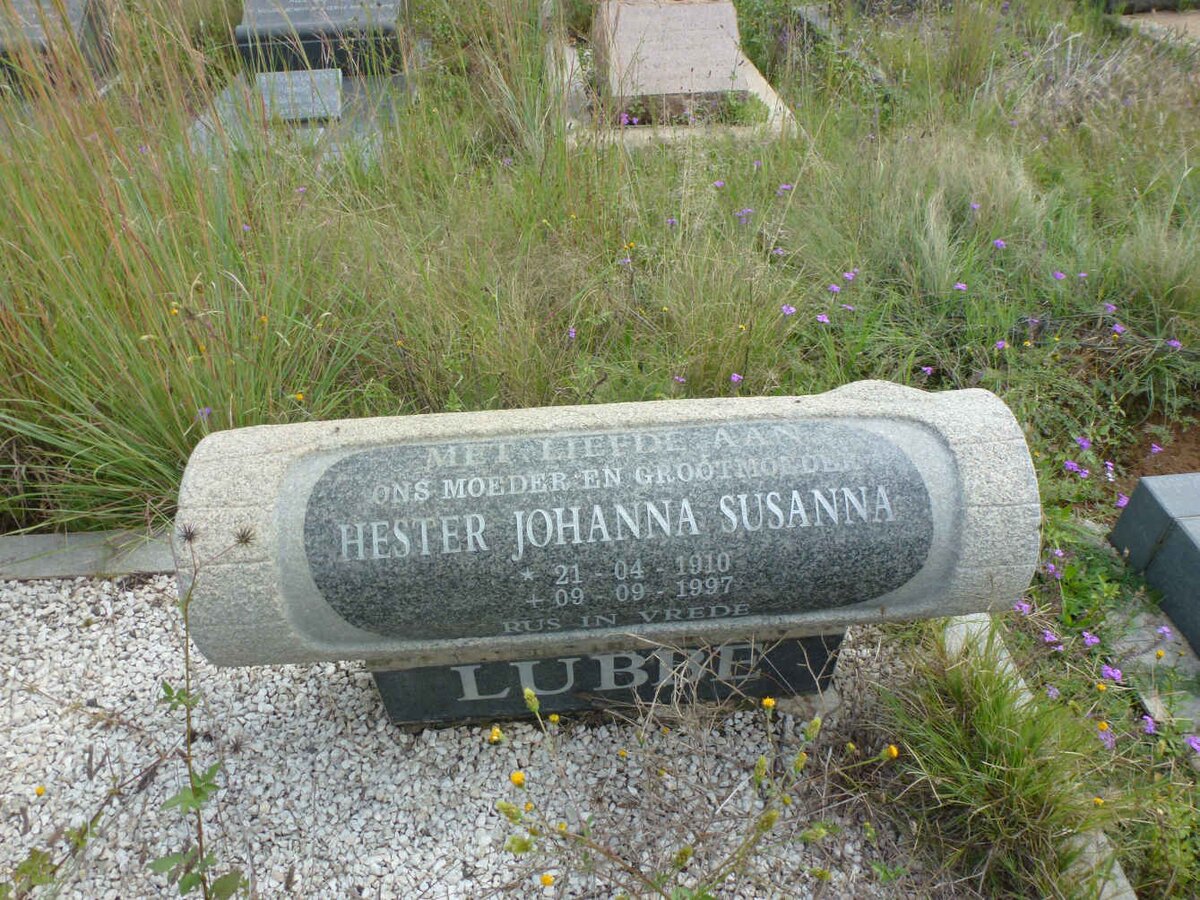LUBBE Gideon Rudolph 1905-1970 &amp; Hester Johanna Susanna 1910-1997 :: LUBBE Francois Frederik Johannes 1930-1986