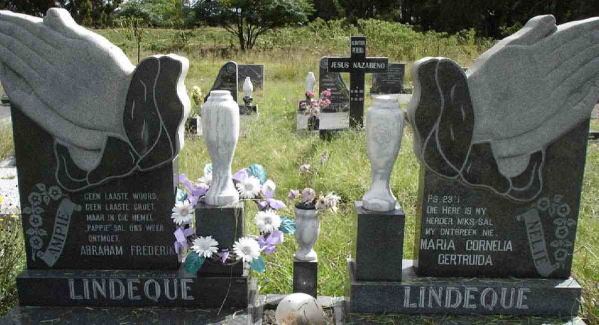 LINDEQUE Abraham Frederik &amp; Maria Cornelia Gertruida