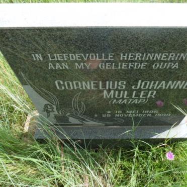 MULLER Cornelius Johannes 1906-1999
