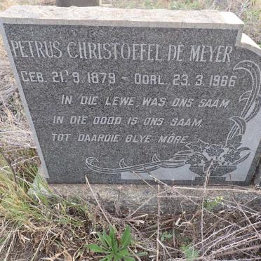 MEYER Petrus Christoffel, de 1879-1966