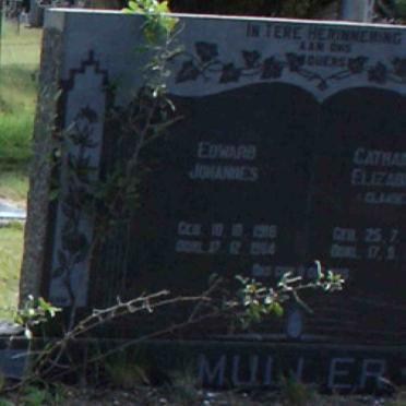 MULLER Edward Johannes 1916-1964 &amp; Catharina Elizabeth CLAASSEN