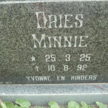 MINNIE Dries 1925-1992