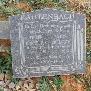 RAUTENBACH Pieter Cornelius 1934-2013 :: RAUTENBACH Anton Richardt 1966-2012