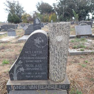 RENSBURG Nicolaas Johannes, Janse van 1917-1969