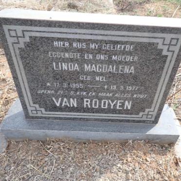 ROOYEN Linda Magdalena, van nee NEL 1955-1977