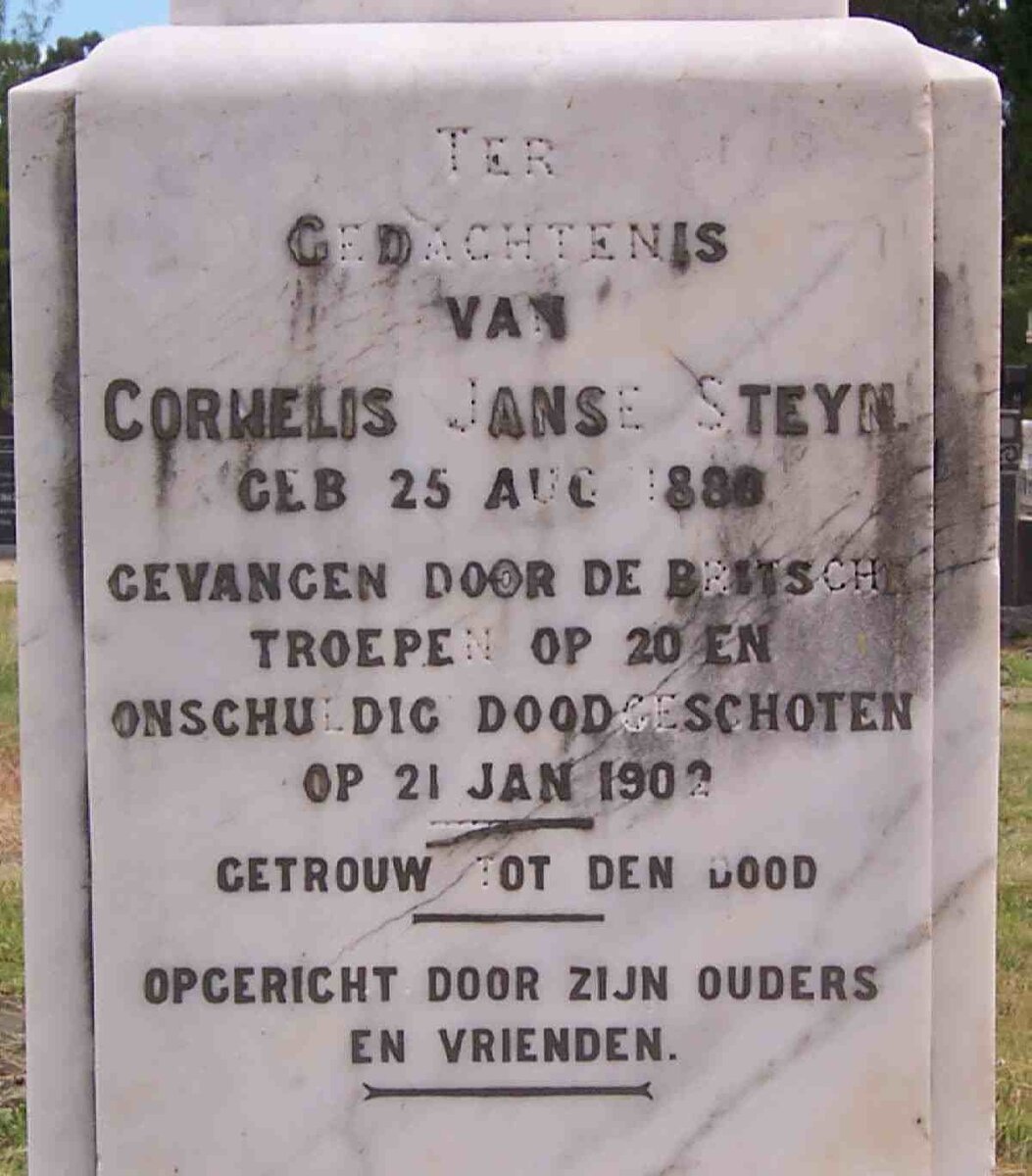 STEYN Cornelis Janse 1886-1902