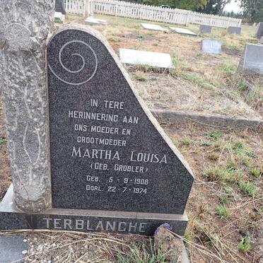 TERBLANCHE Martha Louisa nee GROBLER 1908-1974