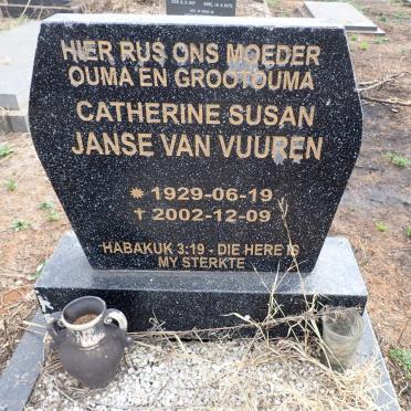 VUUREN Catherine Susan, Janse van 1929-2002