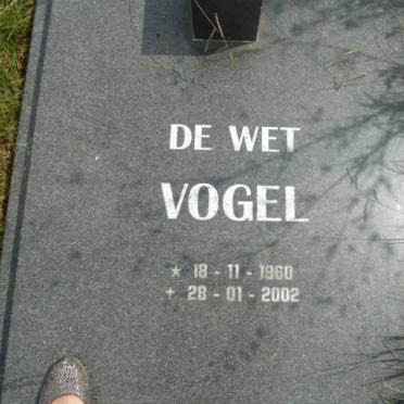 VOGEL de Wet 1960-2002