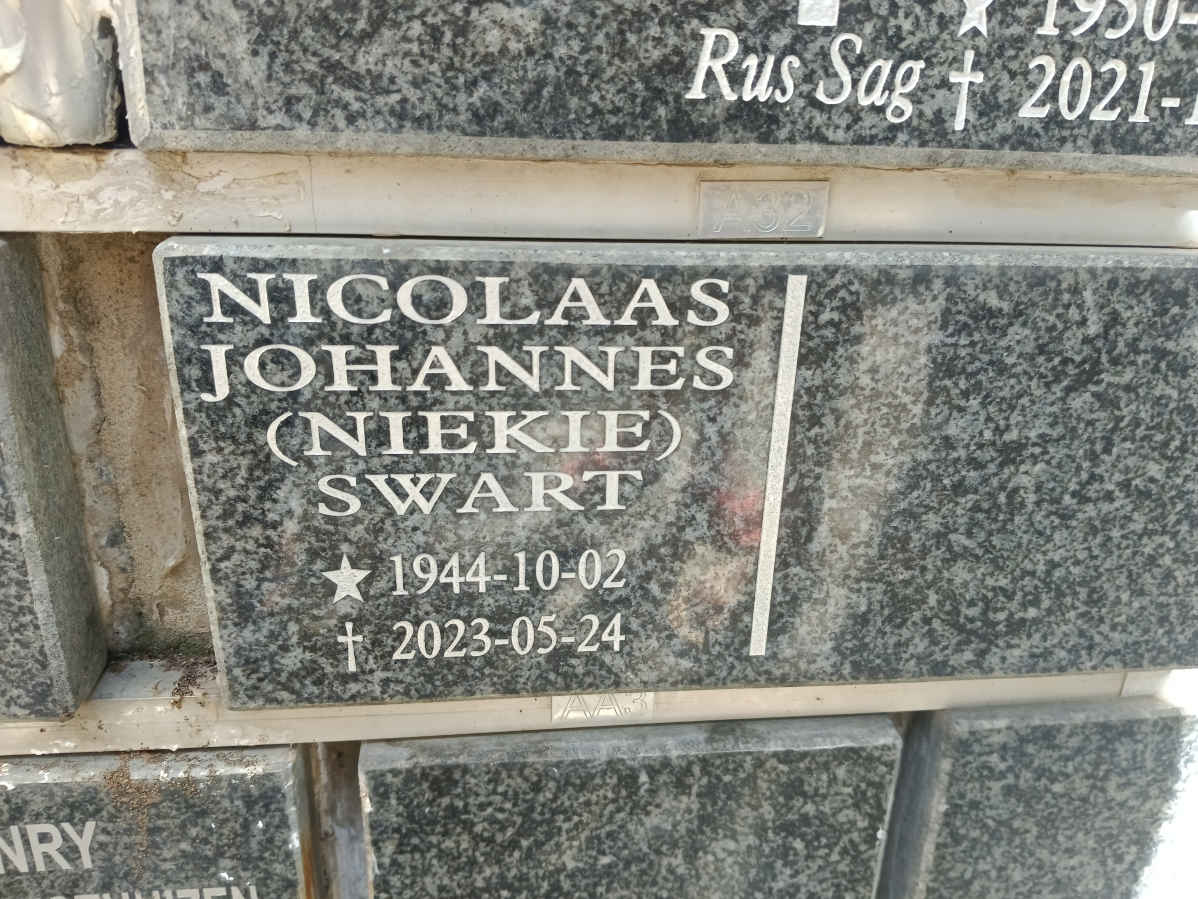 SWART Nicolaas Johannes 1944-2023