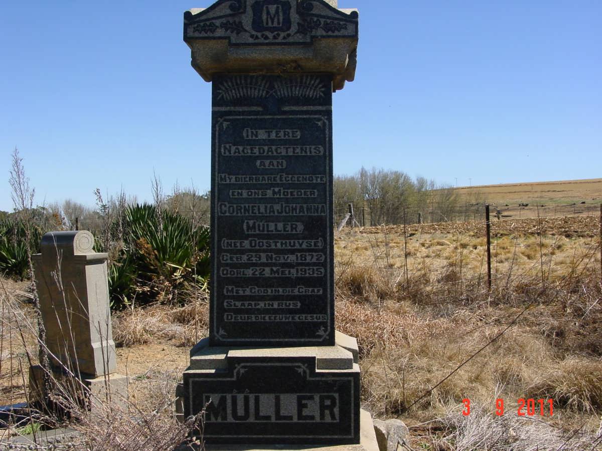 MULLER Cornelia Johanna nee OOSTHUYSE 1872-1935