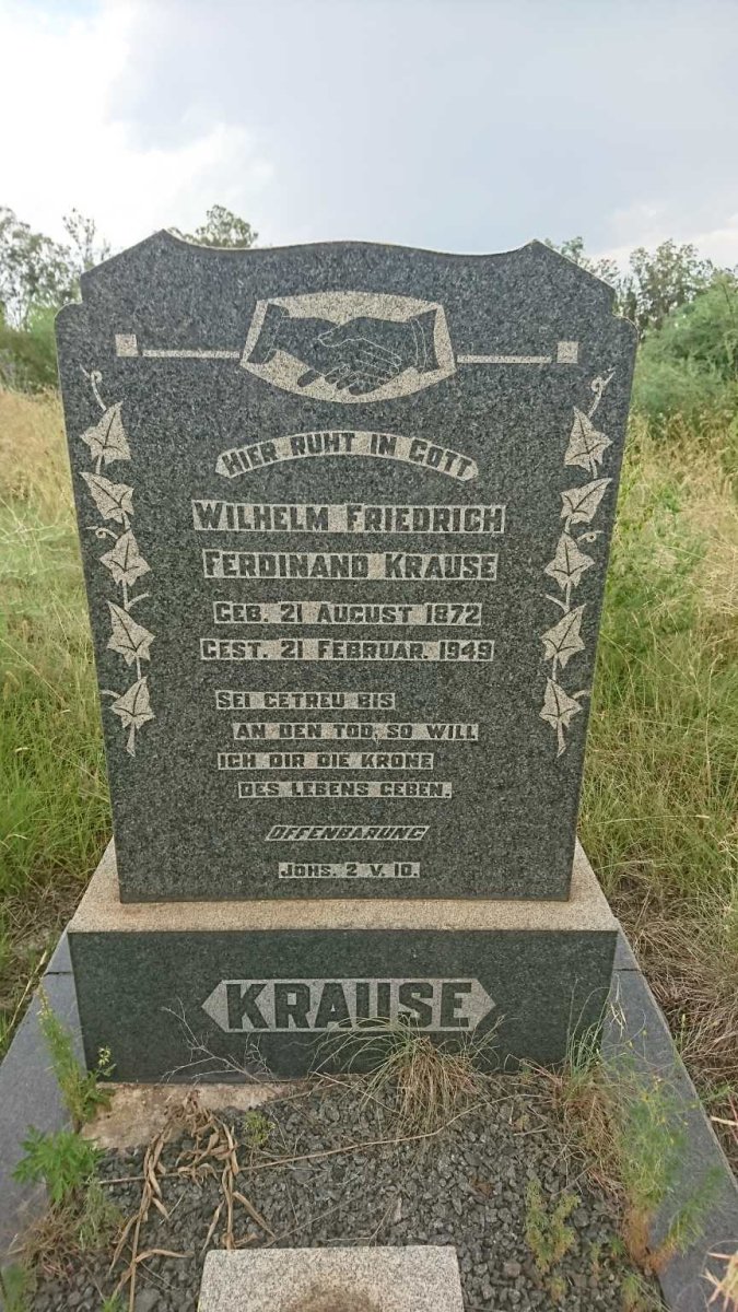KRAUSE Wilhelm Friedrich Ferdinand 1872-1949