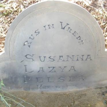 PELSER Susanna Lazya nee KRUGER