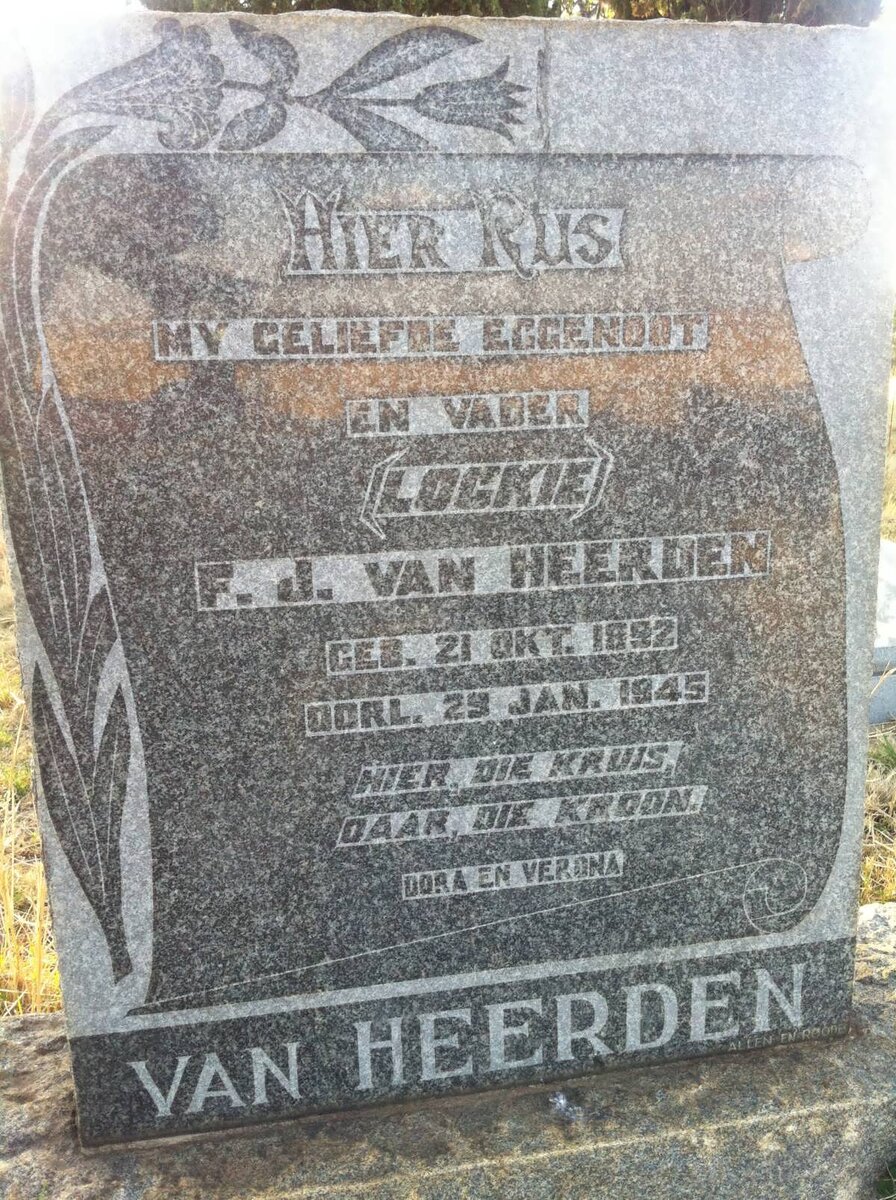 HEERDEN F.J., van 1892-1945