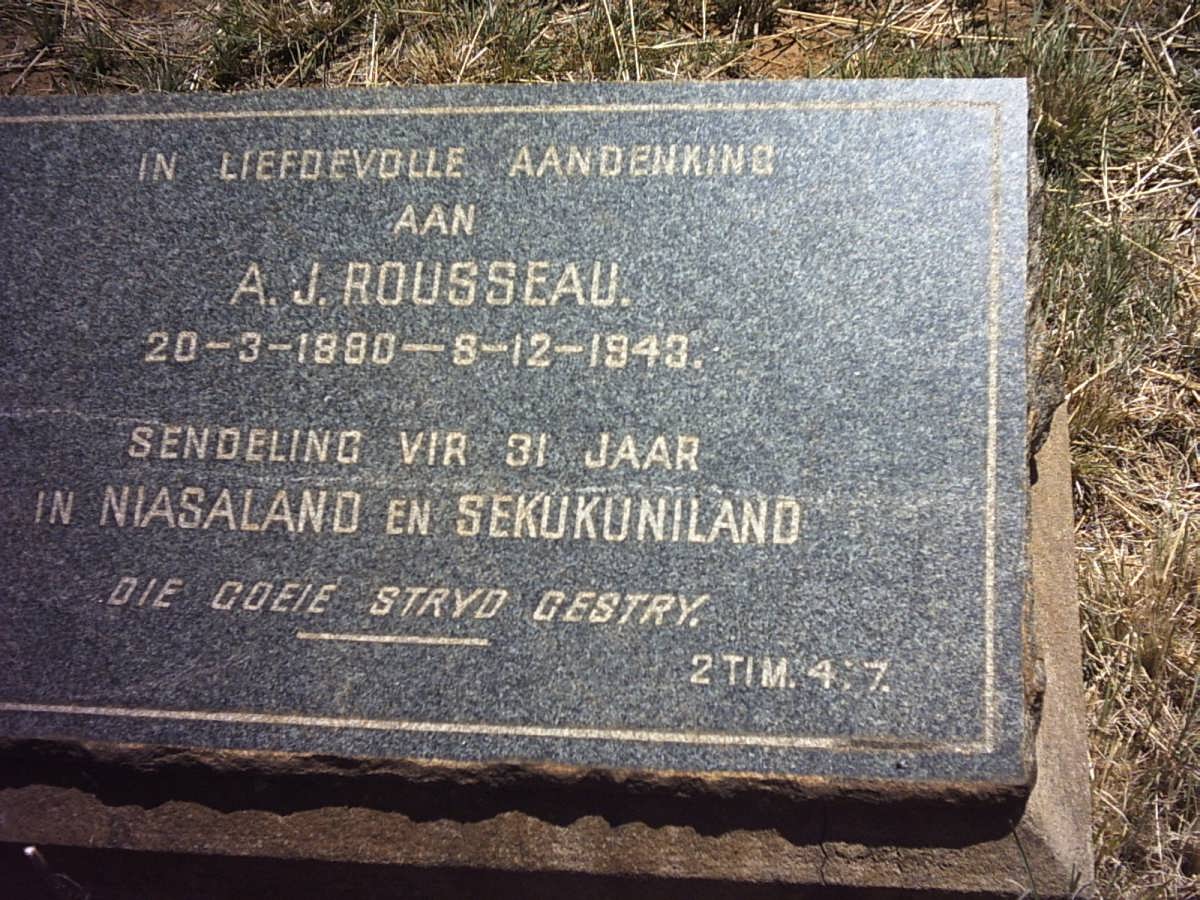 ROUSSEAU A.J. 1880-1943