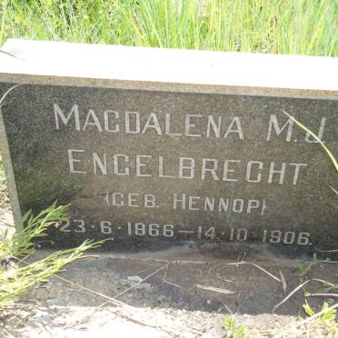ENGELBRECHT Magdalena M.J. nee HENNOP 1866-1906