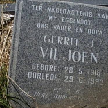 VILJOEN Gerrit J. 1918-1992