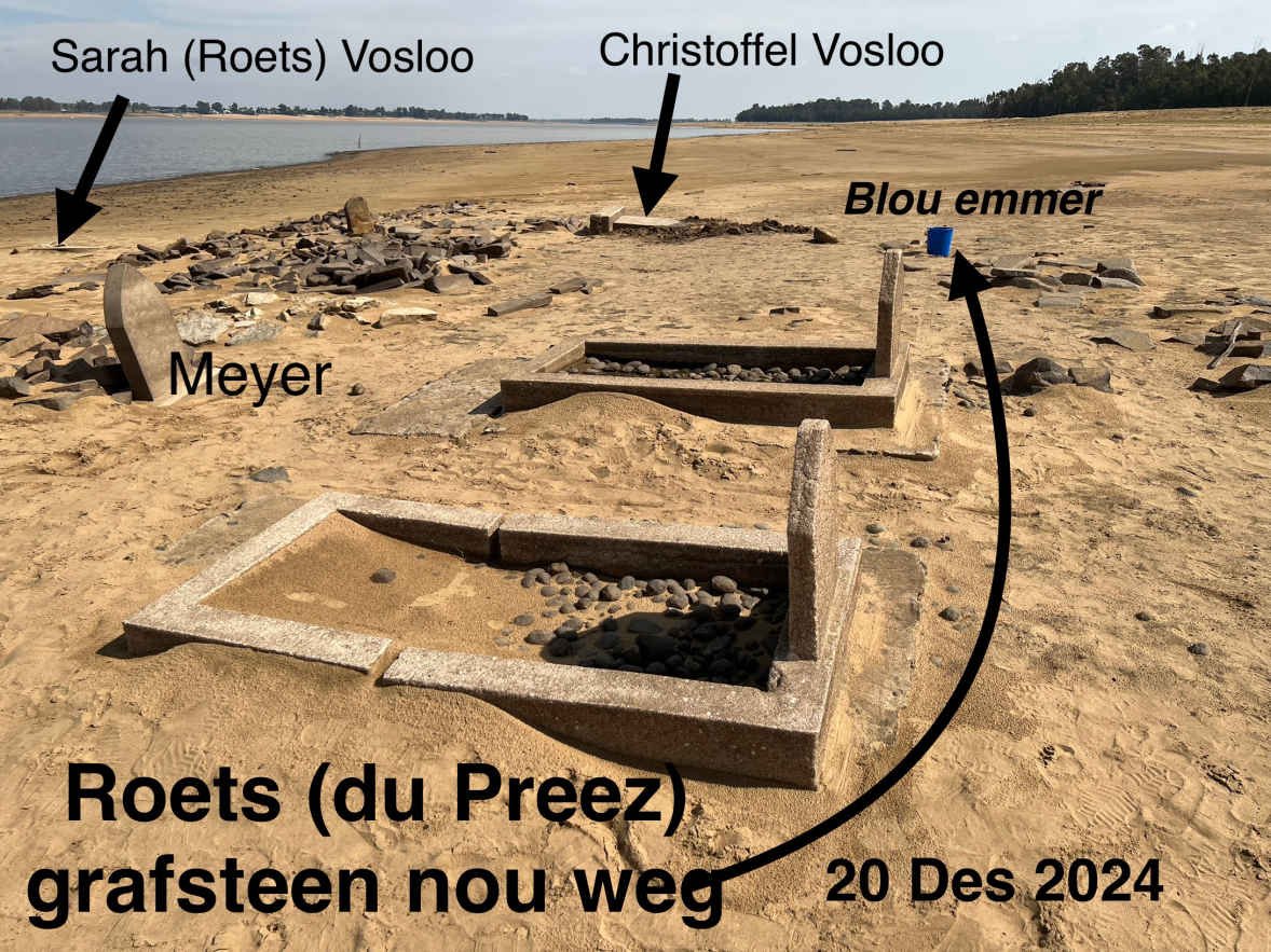 08. Oorsig 20 Des 2024 - Grafsteen van ROETS Jacoba Dorothia Chrisstinna nee DU PREEZ het verdwyn