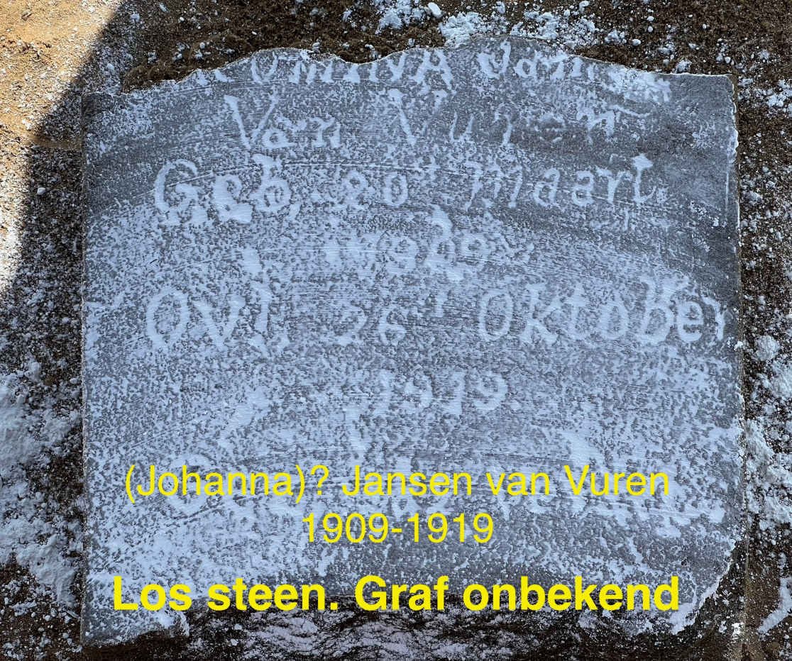 VUREN, Jansen van -1919