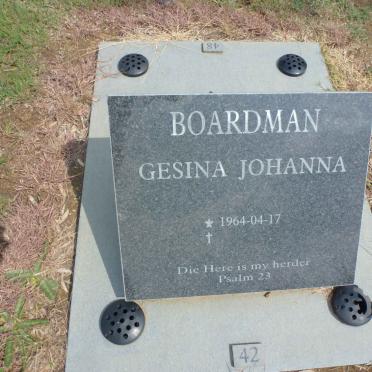 BOARDMAN Gesina Johanna 1964-