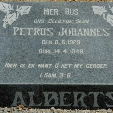 ALBERTS Petrus Johannes 1929-1949