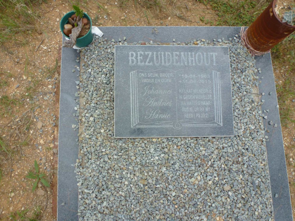 BEZUIDENHOUT Johannes Andries 1963-2015