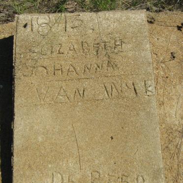 BEER Elizabeth Johanna, de nee VAN WYK  -1893