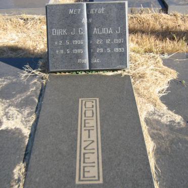 COETZEE Dirk J.C. 1906-1985 &amp; Alida J. 1907-1993