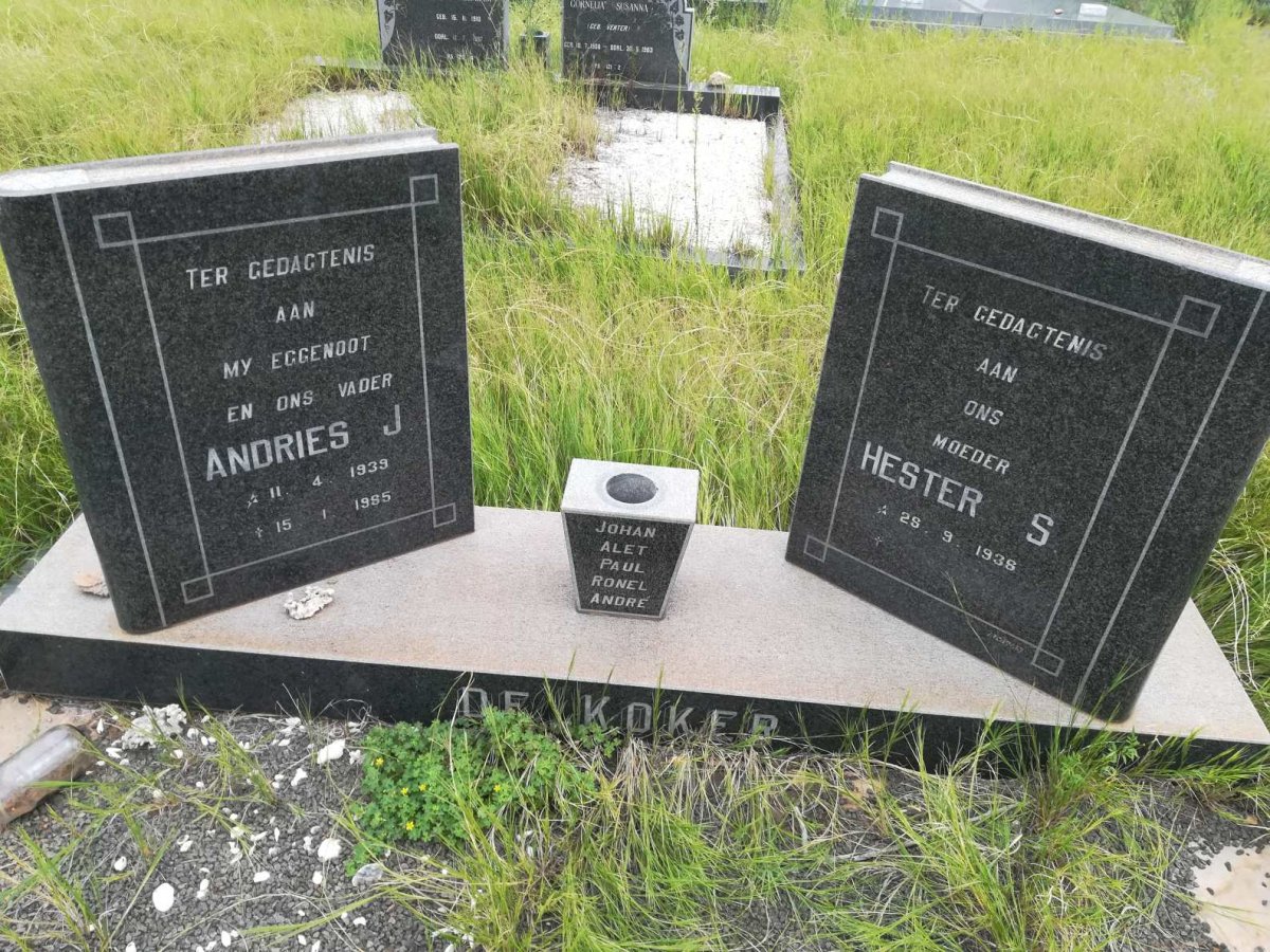 KOKER Andries J., de 1939-1985 &amp; Hester S. 1938-