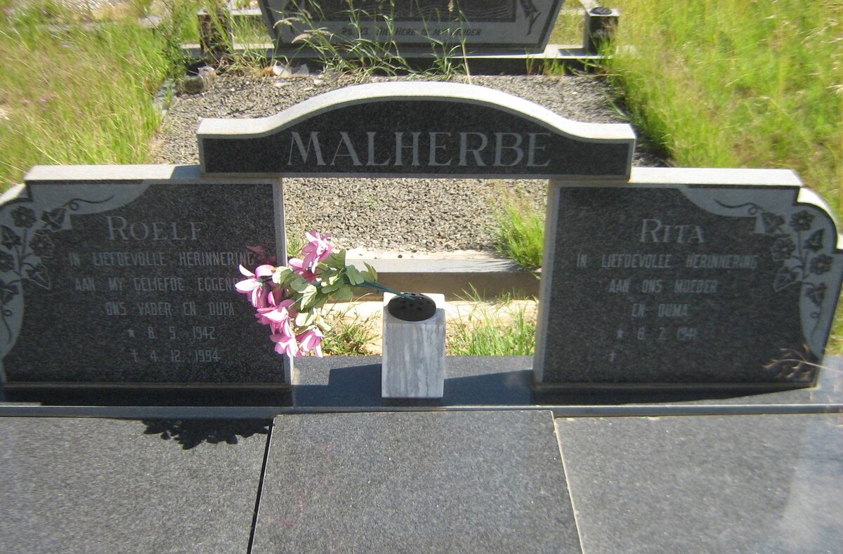 MALHERBE Roelf 1942-1994 &amp; Rita 1941-